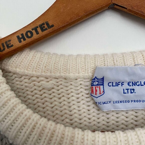 Very Rare Vintage NFL Cliff Engle Sports Football Sweater Size Medium - Picture 12 of 13